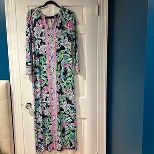 Lilly Pulitzer UPF50 Faye Long Sleeved Maxi Dress Size Small